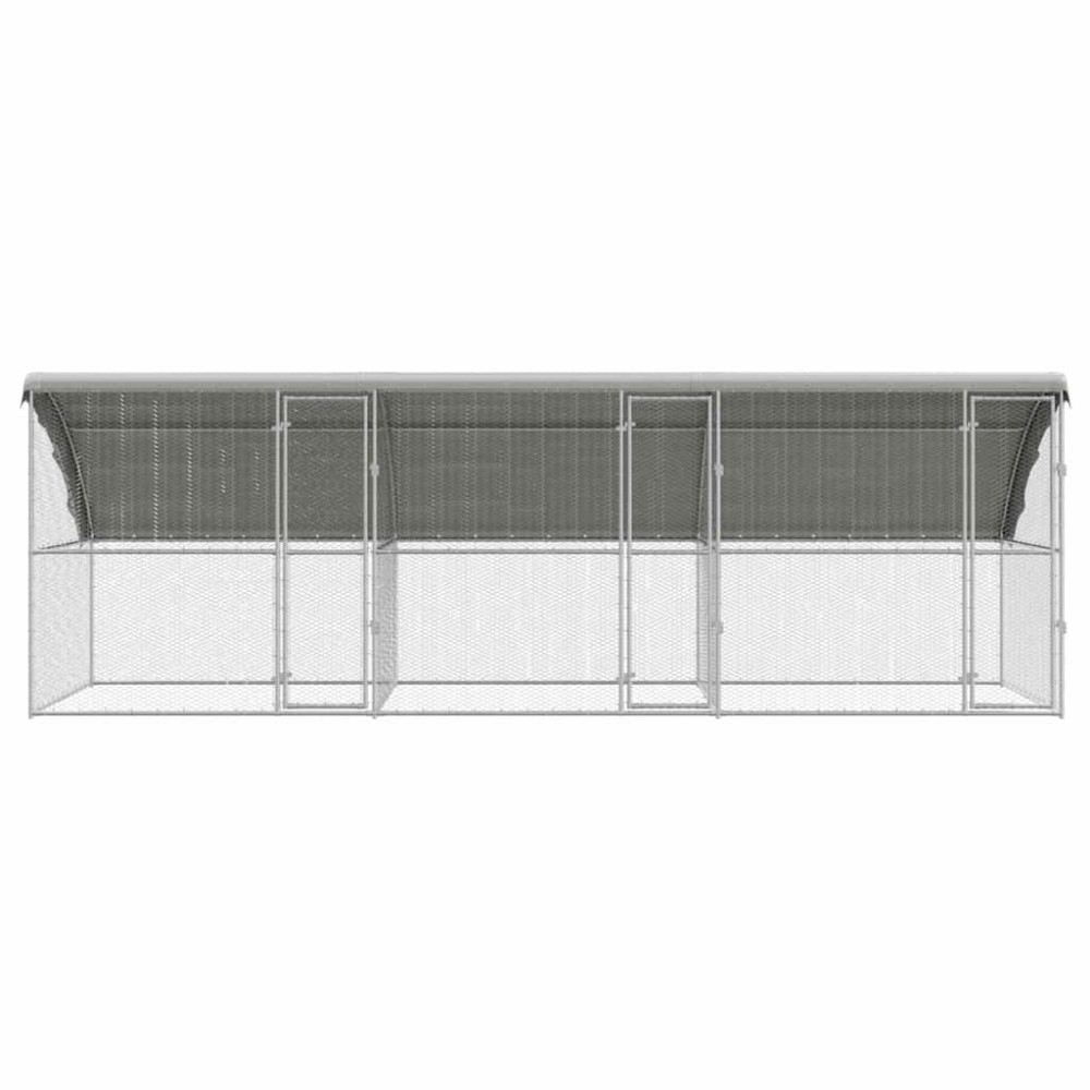Produktbild för Hönshus 3 pcs Silver 600 x 200 x 200 cm Galvaniserat Stål