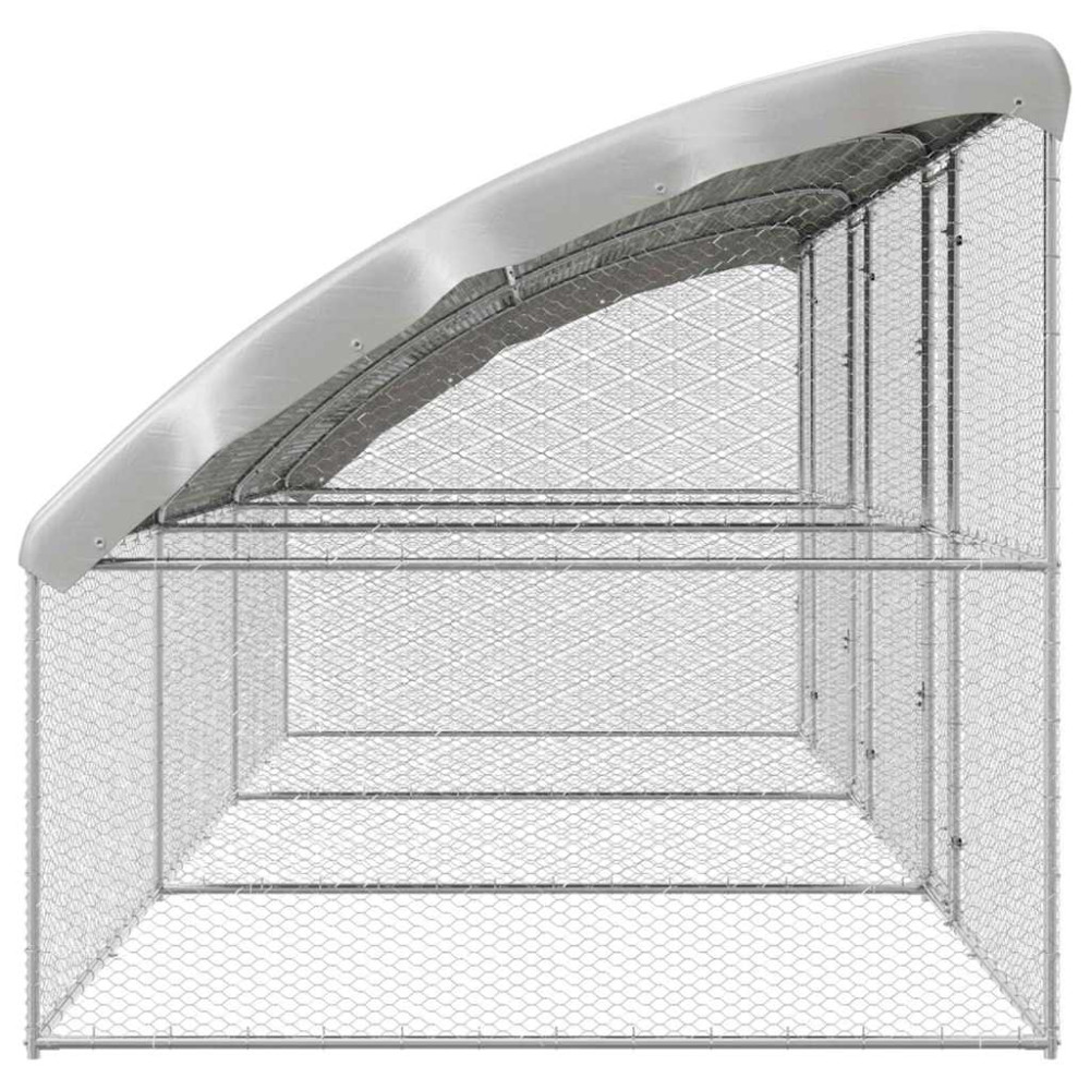 Produktbild för Hönshus 3 pcs Silver 600 x 200 x 200 cm Galvaniserat Stål