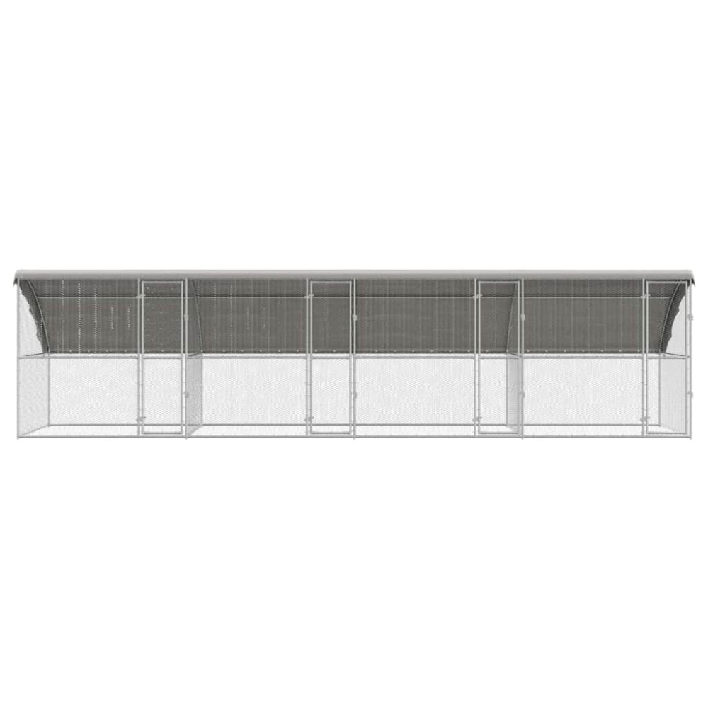 Produktbild för Hönshus 4 pcs Silver 800 x 200 x 200 cm Galvaniserat Stål