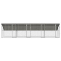 Produktbild för Hönshus 4 pcs Silver 800 x 200 x 200 cm Galvaniserat Stål