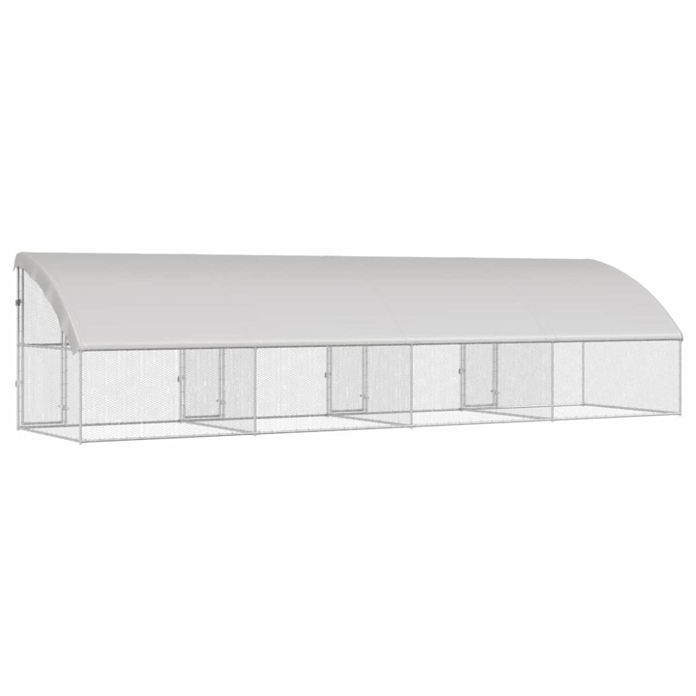 Produktbild för Hönshus 4 pcs Silver 800 x 200 x 200 cm Galvaniserat Stål
