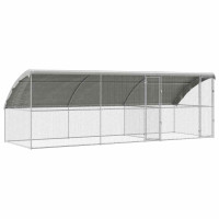 Produktbild för Hönshus 3 pcs Silver 600 x 200 x 200 cm Galvaniserat Stål