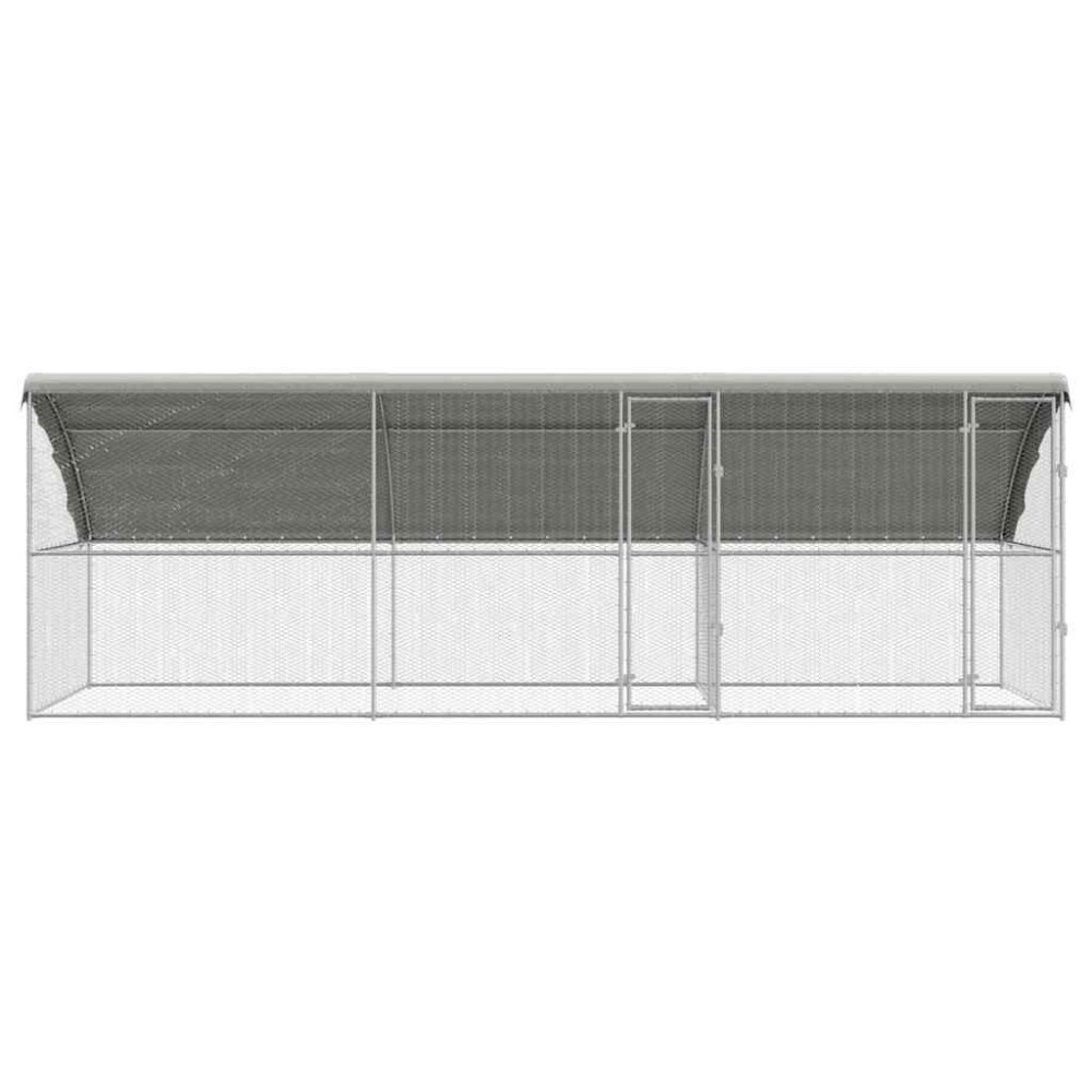 Produktbild för Hönshus 3 pcs Silver 600 x 200 x 200 cm Galvaniserat Stål