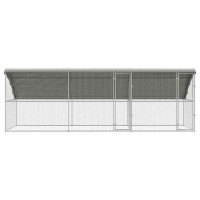 Produktbild för Hönshus 3 pcs Silver 600 x 200 x 200 cm Galvaniserat Stål