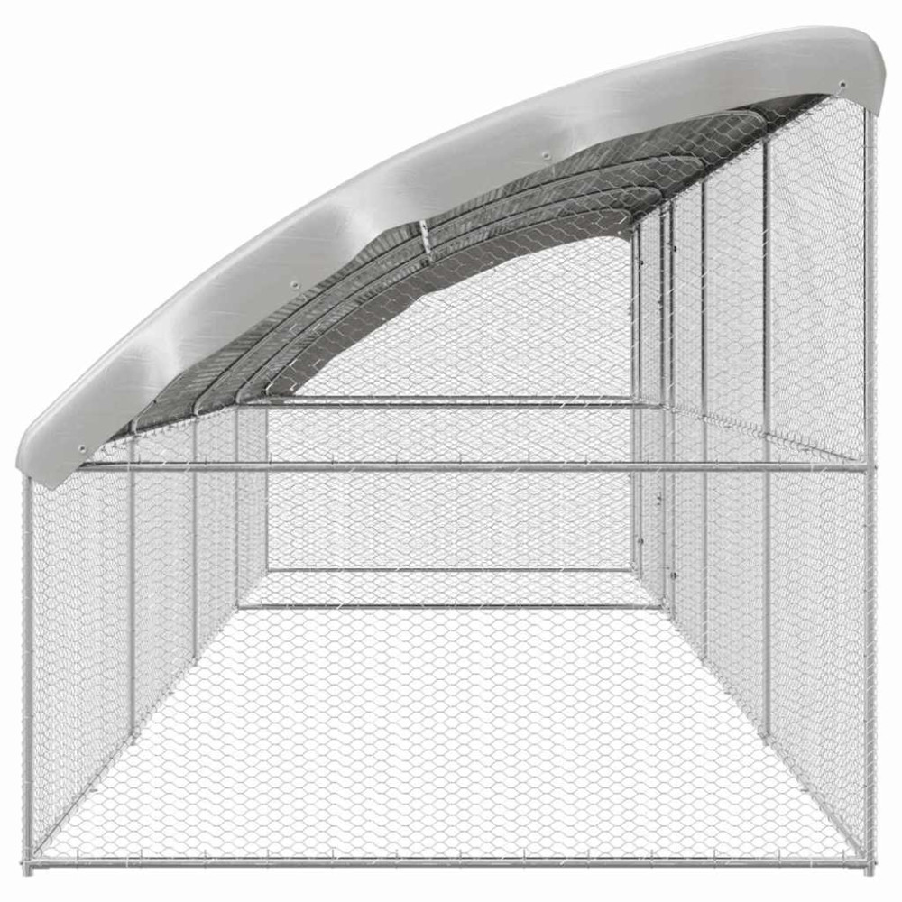 Produktbild för Hönshus 4 pcs Silver 800 x 200 x 200 cm Galvaniserat Stål