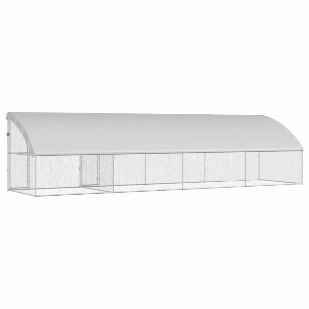 Produktbild för Hönshus 4 pcs Silver 800 x 200 x 200 cm Galvaniserat Stål