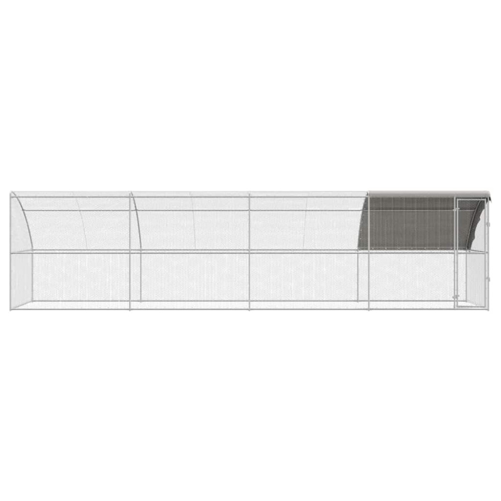 Produktbild för Hönshus 4 pcs Silver 800 x 200 x 200 cm Stål och PE