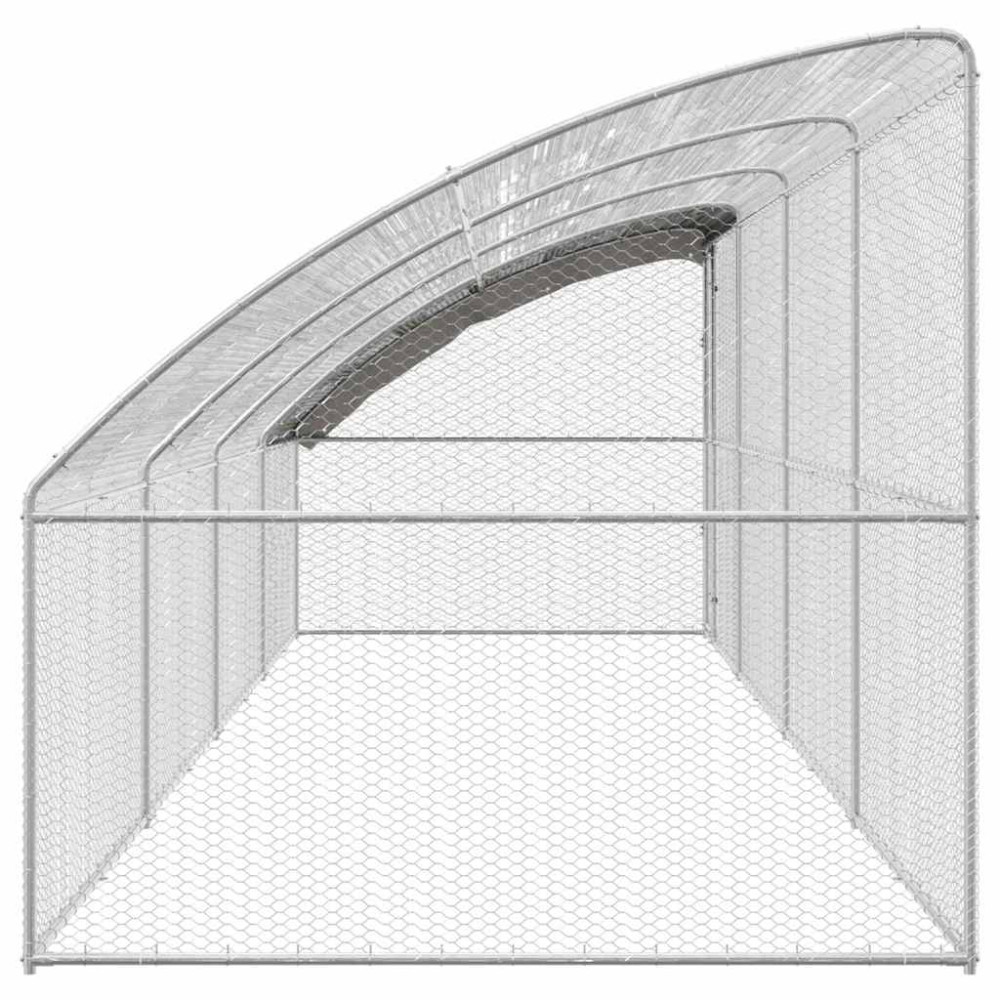 Produktbild för Hönshus 4 pcs Silver 800 x 200 x 200 cm Stål och PE