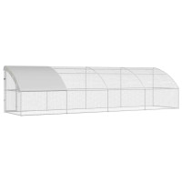 Produktbild för Hönshus 4 pcs Silver 800 x 200 x 200 cm Stål och PE