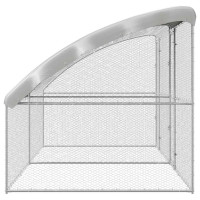 Produktbild för Hönshus 2 pcs Silver 400 x 200 x 200 cm Stål och PE