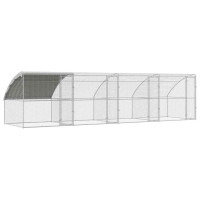 Produktbild för Hönshus 4 pcs Silver 800 x 200 x 200 cm Stål och PE