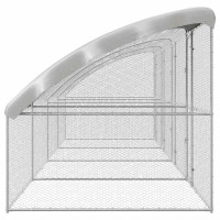Produktbild för Hönshus 4 pcs Silver 800 x 200 x 200 cm Stål och PE