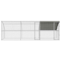 Produktbild för Hönshus 3 pcs Silver 600 x 200 x 200 cm Stål och PE