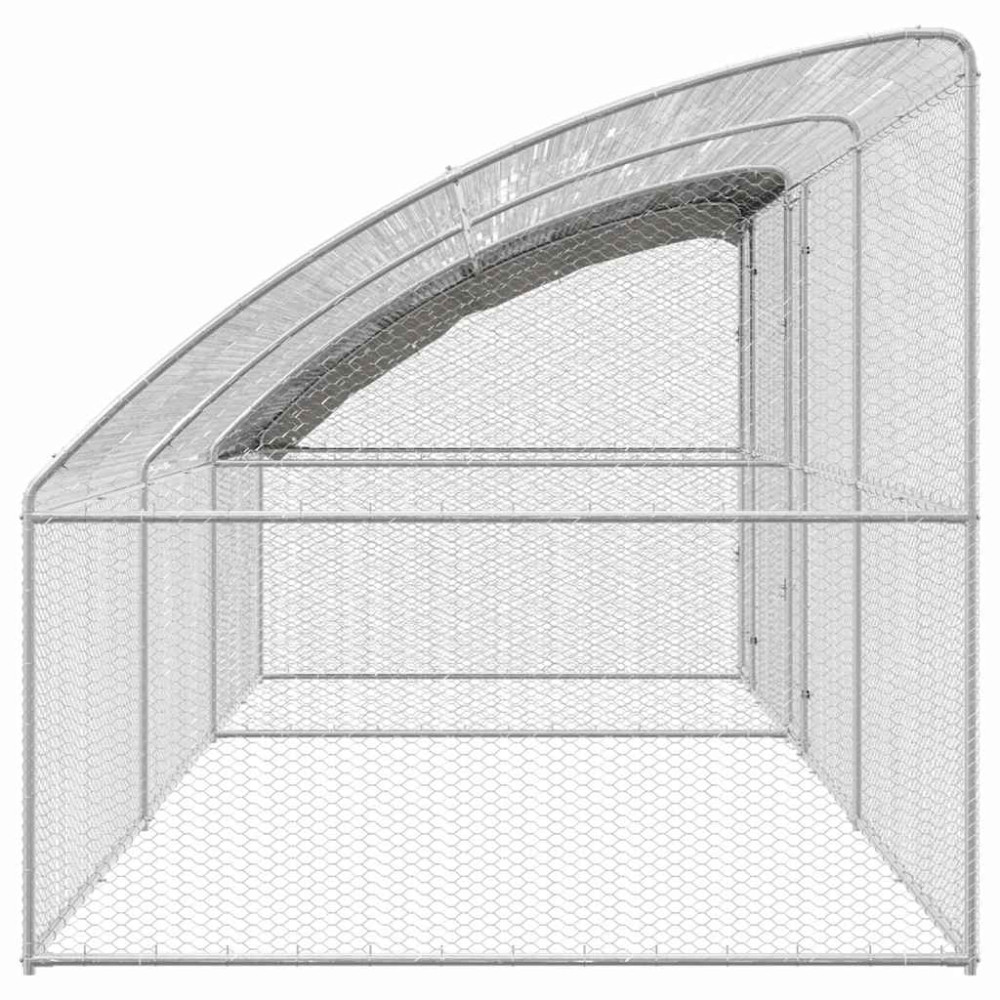 Produktbild för Hönshus 3 pcs Silver 600 x 200 x 200 cm Stål och PE