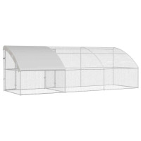 Produktbild för Hönshus 3 pcs Silver 600 x 200 x 200 cm Stål och PE