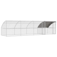 Produktbild för Hönshus 4 pcs Silver 800 x 200 x 200 cm Stål och PE