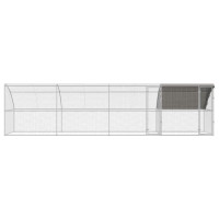 Produktbild för Hönshus 4 pcs Silver 800 x 200 x 200 cm Stål och PE