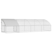Produktbild för Hönshus 4 pcs Silver 800 x 200 x 200 cm Stål och PE