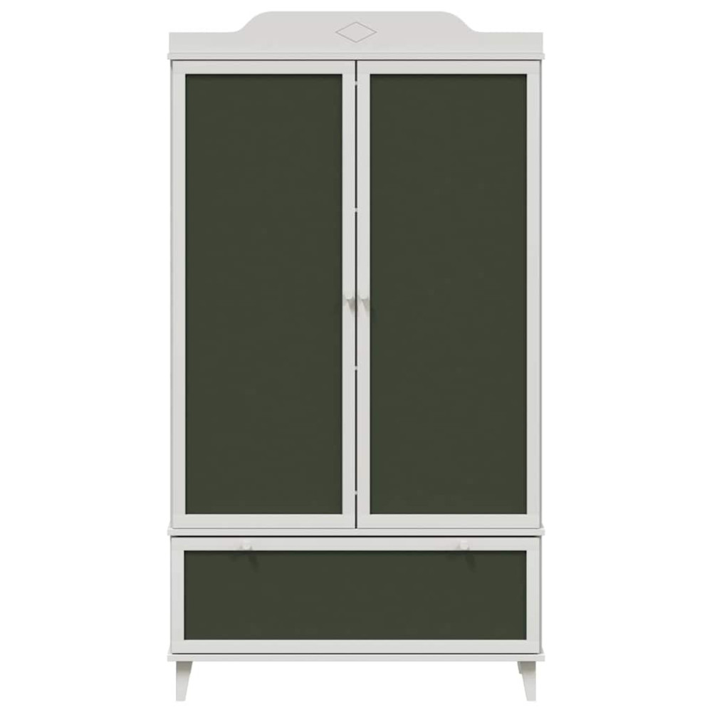 Produktbild för Krittavla Garderob ROROS Vit 90 x 45 x 165 cm Konstruerat trä