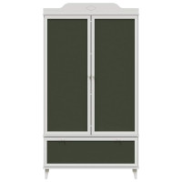 Produktbild för Krittavla Garderob ROROS Vit 90 x 45 x 165 cm Konstruerat trä