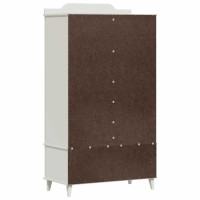 Produktbild för Krittavla Garderob ROROS Vit 90 x 45 x 165 cm Konstruerat trä