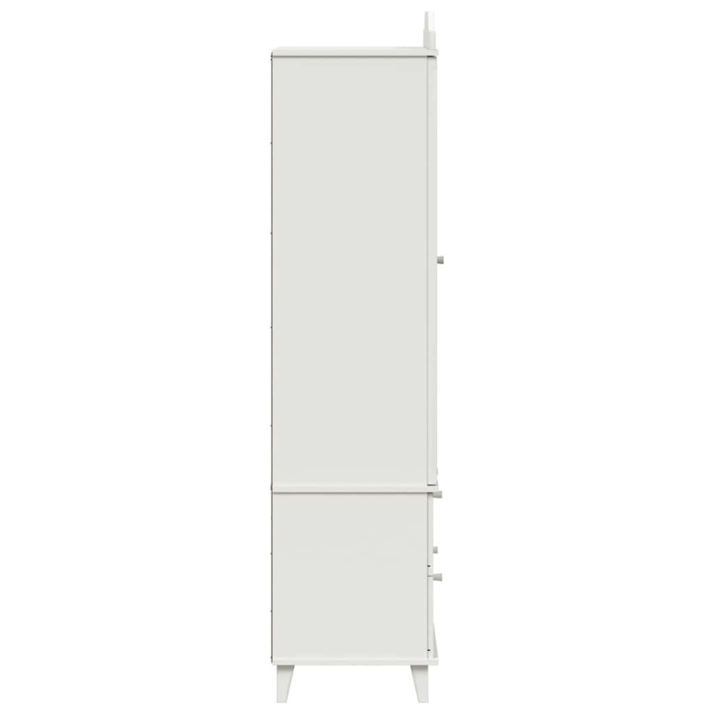 Produktbild för Krittavla Garderob ROROS Vit 90 x 45 x 180 cm Konstruerat trä