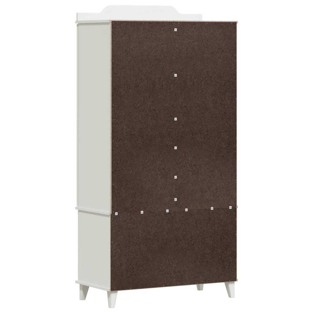 Produktbild för Krittavla Garderob ROROS Vit 90 x 45 x 180 cm Konstruerat trä