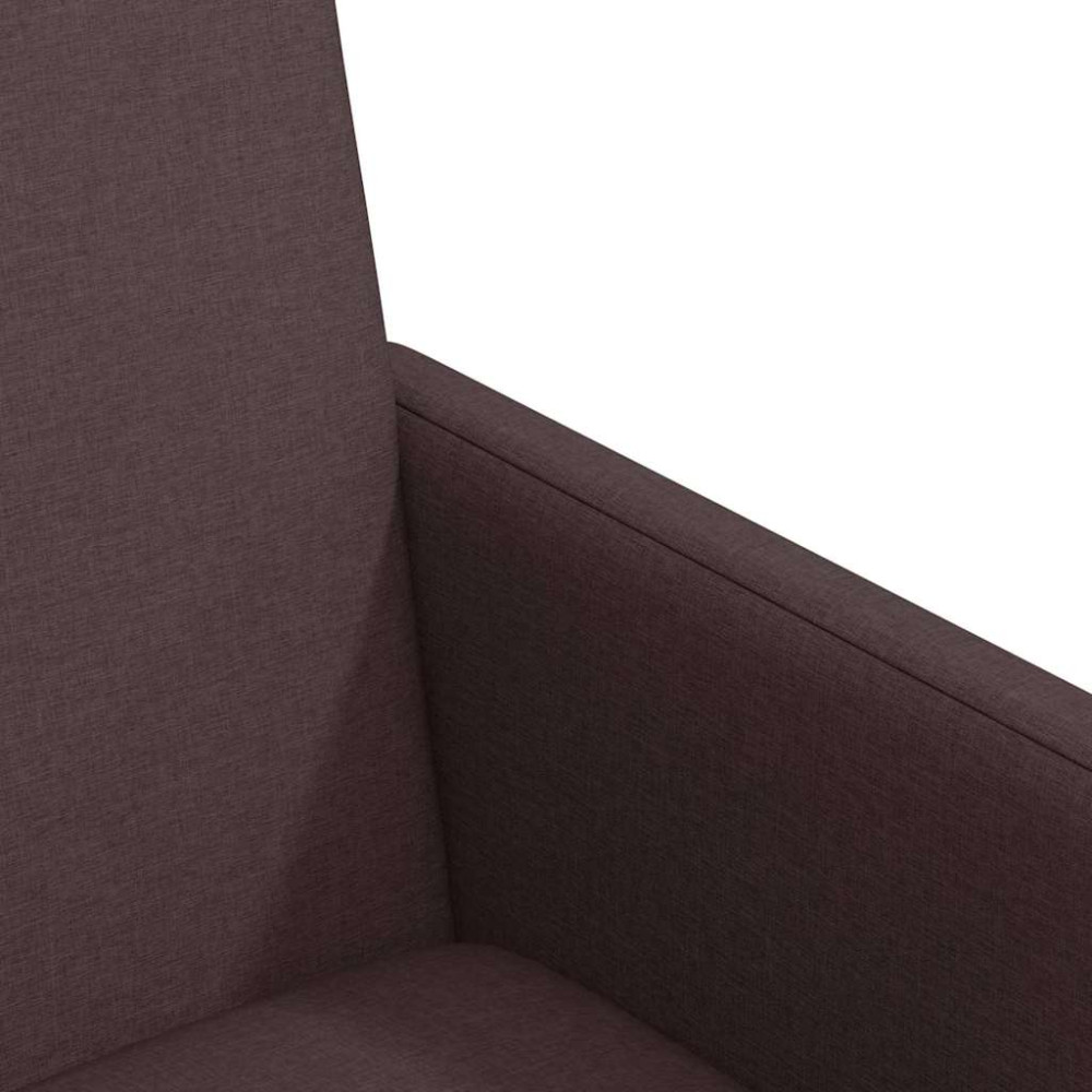 Produktbild för Matstolar med hjul med hjul 2 pcs Mörkbrun 57 x 66 x 94 cm tyg