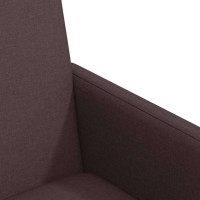 Produktbild för Matstolar med hjul med hjul 2 pcs Mörkbrun 57 x 66 x 94 cm tyg
