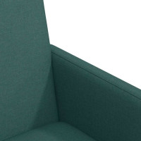 Produktbild för Matstolar med hjul med hjul 2 pcs Mörkgrön 57 x 66 x 94 cm tyg