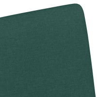 Produktbild för Matstolar med hjul med hjul 2 pcs Mörkgrön 57 x 66 x 94 cm tyg