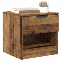 Produktbild för Sängskåp 2 pcs Gammalt trä 40 x 39 x 40 cm Konstruerat trä