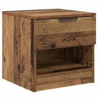 Produktbild för Sängskåp 2 pcs Gammalt trä 40 x 39 x 40 cm Konstruerat trä