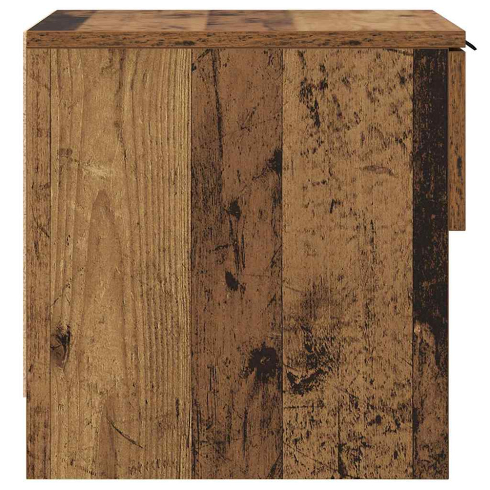 Produktbild för Sängskåp 2 pcs Gammalt trä 40 x 39 x 40 cm Konstruerat trä