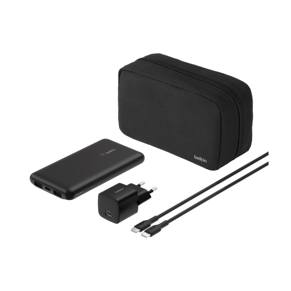 Produktbild för Belkin BoostCharge power bank - USB-C, 2 x USB - 15 watt