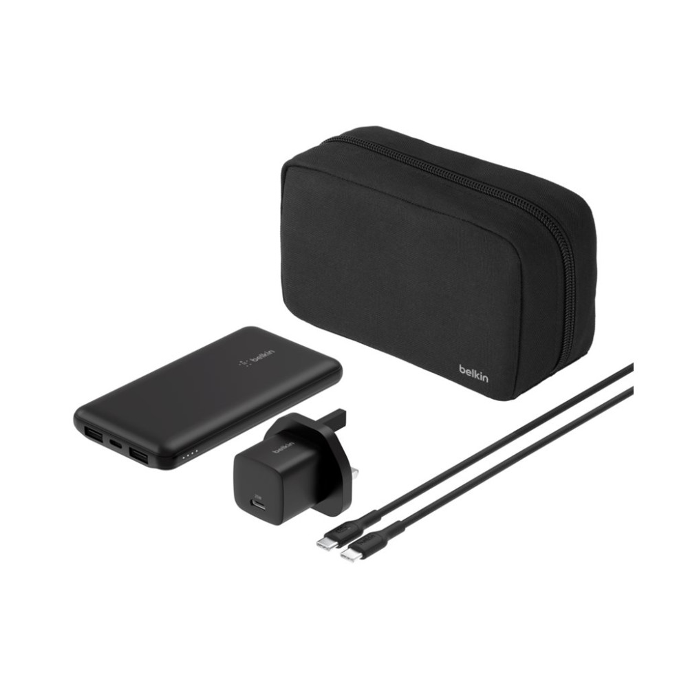 Produktbild för Belkin BoostCharge power bank - USB-C, 2 x USB - 15 watt