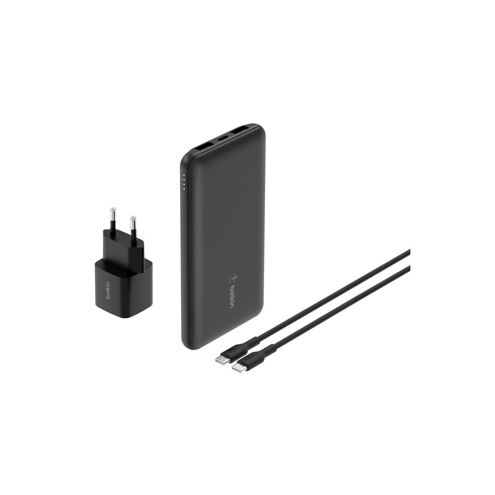 Produktbild för Belkin BoostCharge power bank - USB-C, 2 x USB - 15 watt