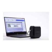 Produktbild för Brother P-Touch Cube Plus PT-P710BT - etikettskrivare - svartvit - termisk överföring