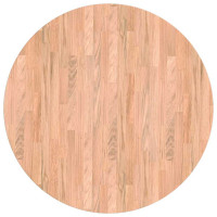 Produktbild för Bordsskiva Ljusbrun Ø 70 x 4 cm Massivt Ekträ