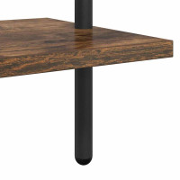 Produktbild för Hyllsystem Rökt ek 60 x 24 x 203 cm Konstruerat trä