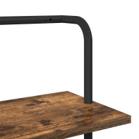 Produktbild för Hyllsystem Rökt ek 60 x 24 x 203 cm Konstruerat trä
