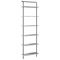 Produktbild för Hyllsystem Grå Sonoma 60 x 24 x 203 cm Konstruerat trä