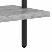Produktbild för Hyllsystem Grå Sonoma 60 x 24 x 203 cm Konstruerat trä