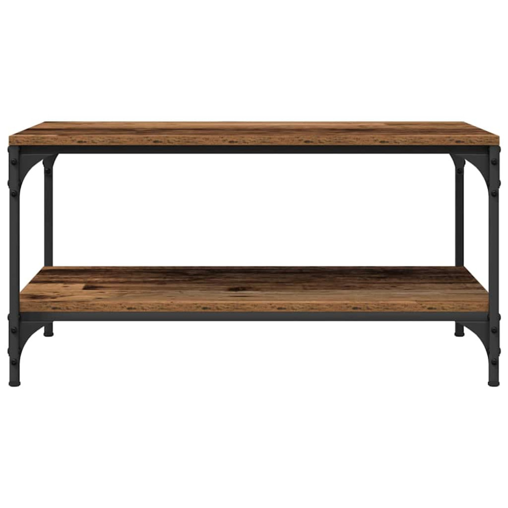Produktbild för Kaffeebord Gammalt trä 80 x 50 x 40 cm Konstruerat trä