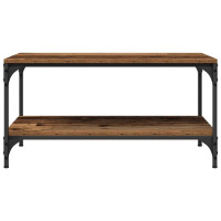 Produktbild för Kaffeebord Gammalt trä 80 x 50 x 40 cm Konstruerat trä