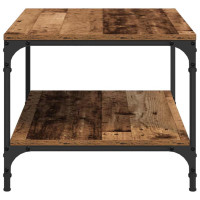 Produktbild för Kaffeebord Gammalt trä 80 x 50 x 40 cm Konstruerat trä