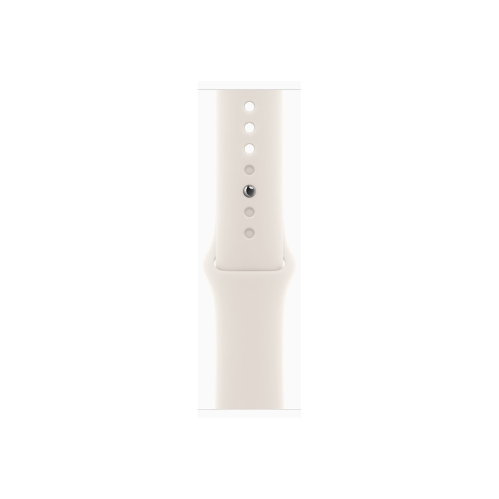 Produktbild för Apple Watch Series 10 (GPS + Cellular) - guld titan - smart klocka med sportband - starlight - 64 GB