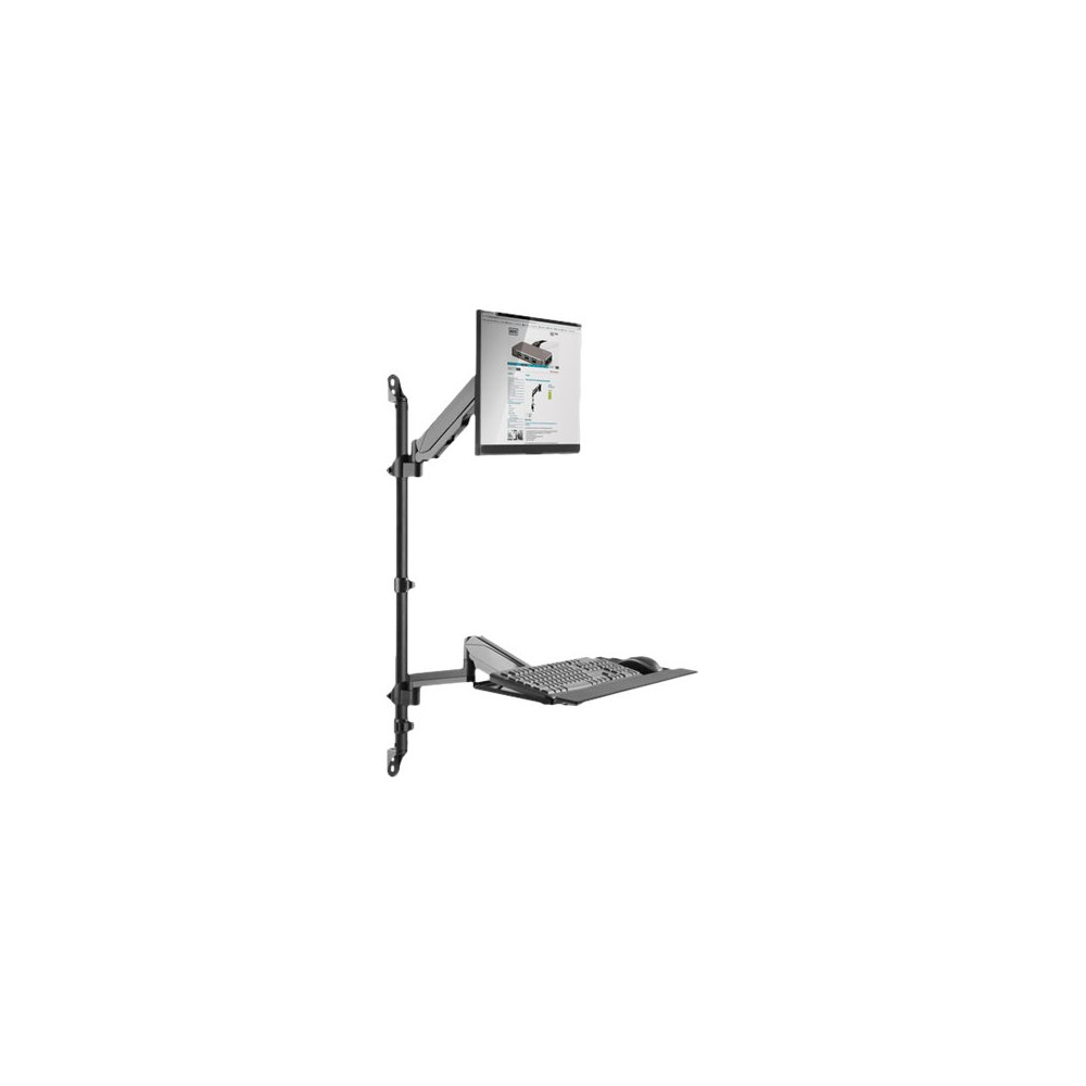 Produktbild för DIGITUS DA-90372 monteringssats - för LCD-skärm/tangentbord/mus/processor - svart