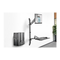 Produktbild för DIGITUS DA-90372 monteringssats - för LCD-skärm/tangentbord/mus/processor - svart