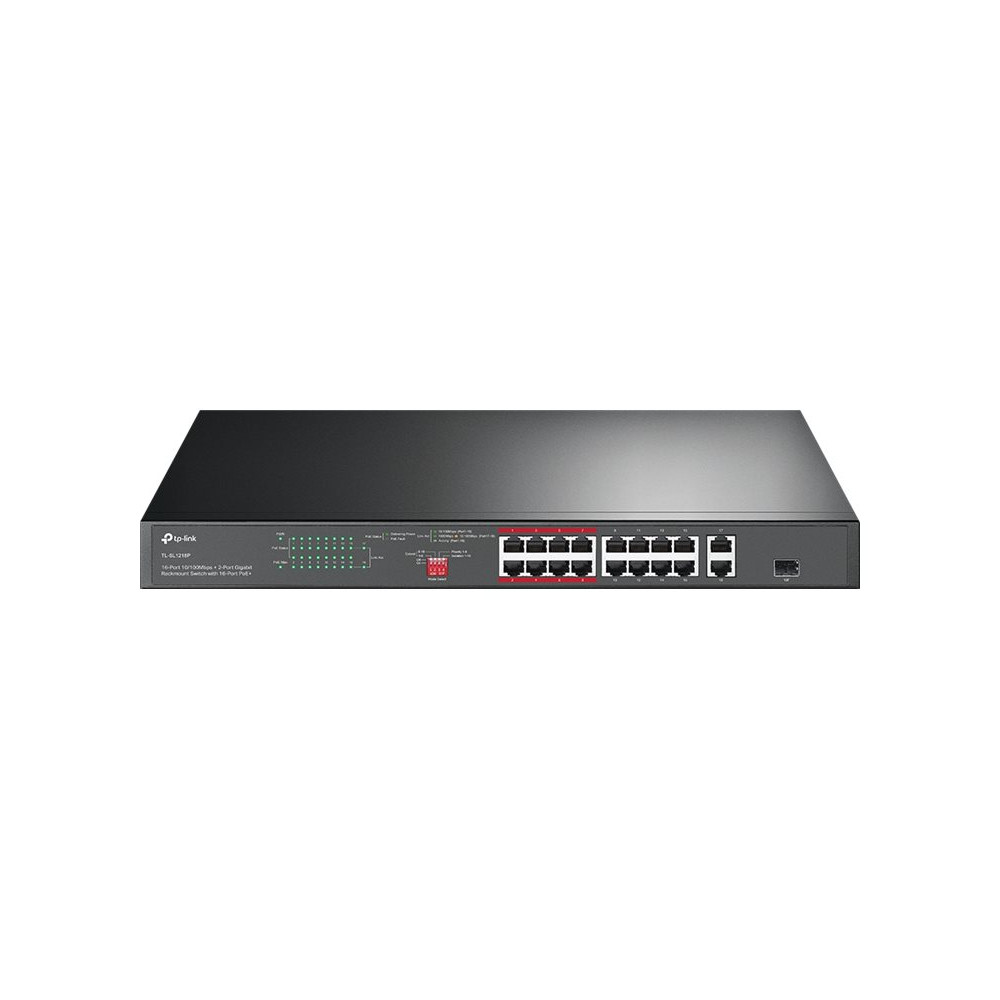 Produktbild för TP-Link JetStream TL-SL1218P - V1 - switch - 16 portar - ohanterad - rackmonterbar